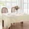 Threadmade Home Caiden Elegance Damask Tablecloth, Ivory - 52"W x 70"L